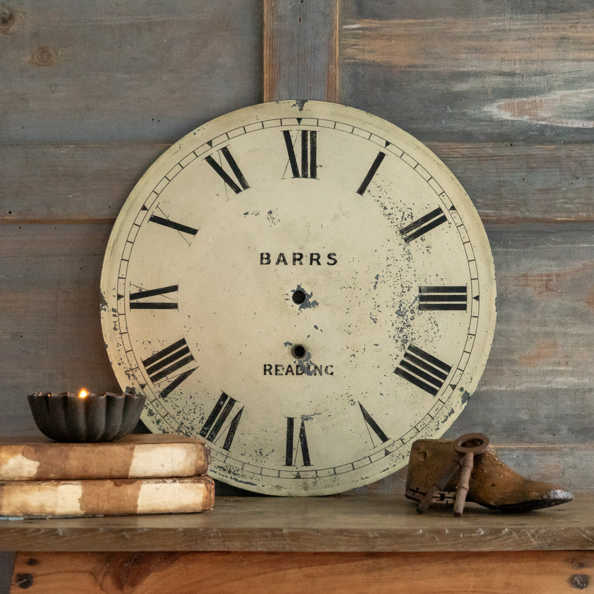 Vintage Hand Painted Clock Face