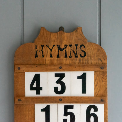 Vintage Hymn Board and Numbers