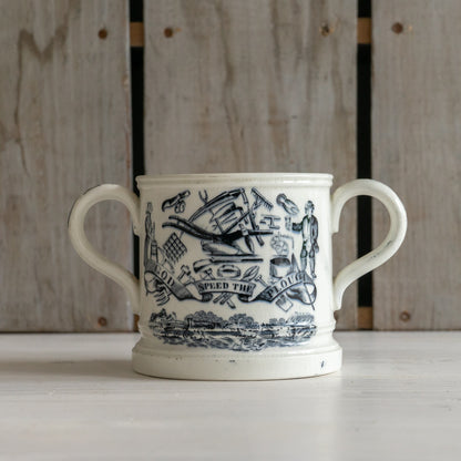 Antique Ironstone Speed the Plough Mug