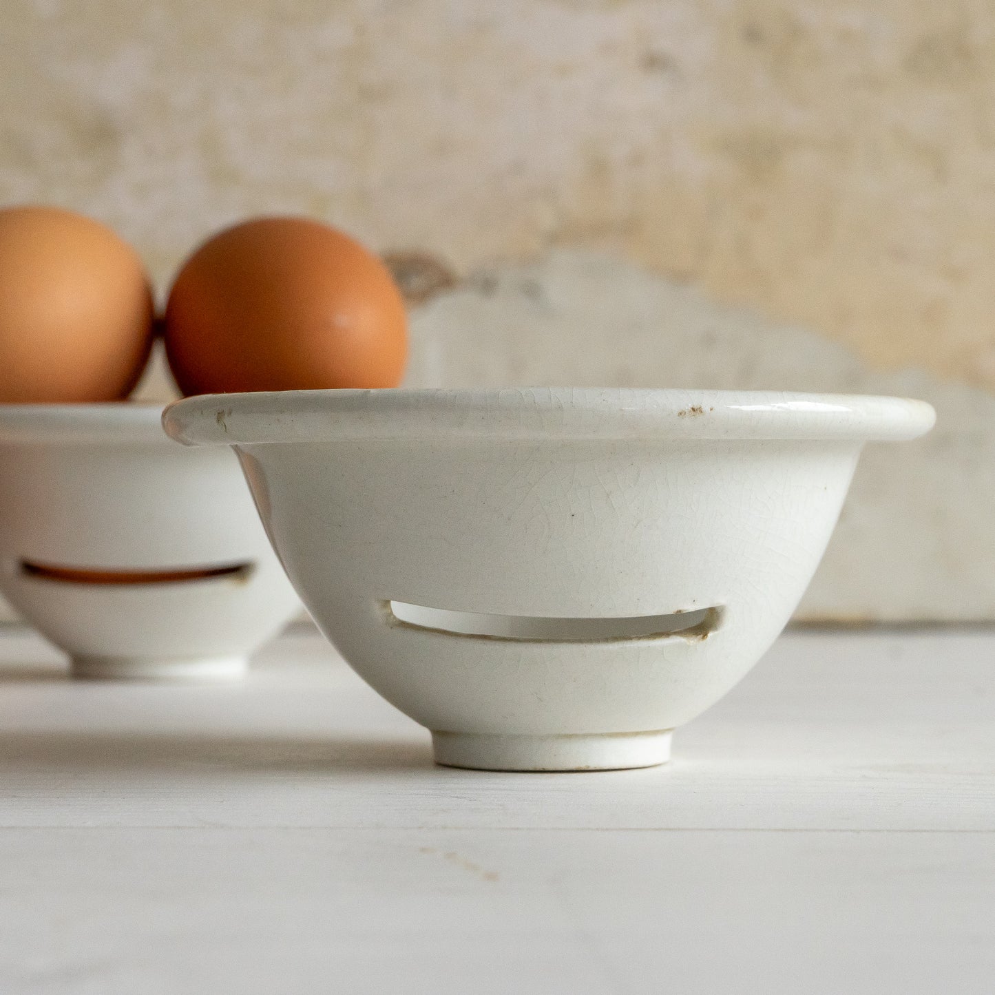 Vintage Ironstone Egg Separator