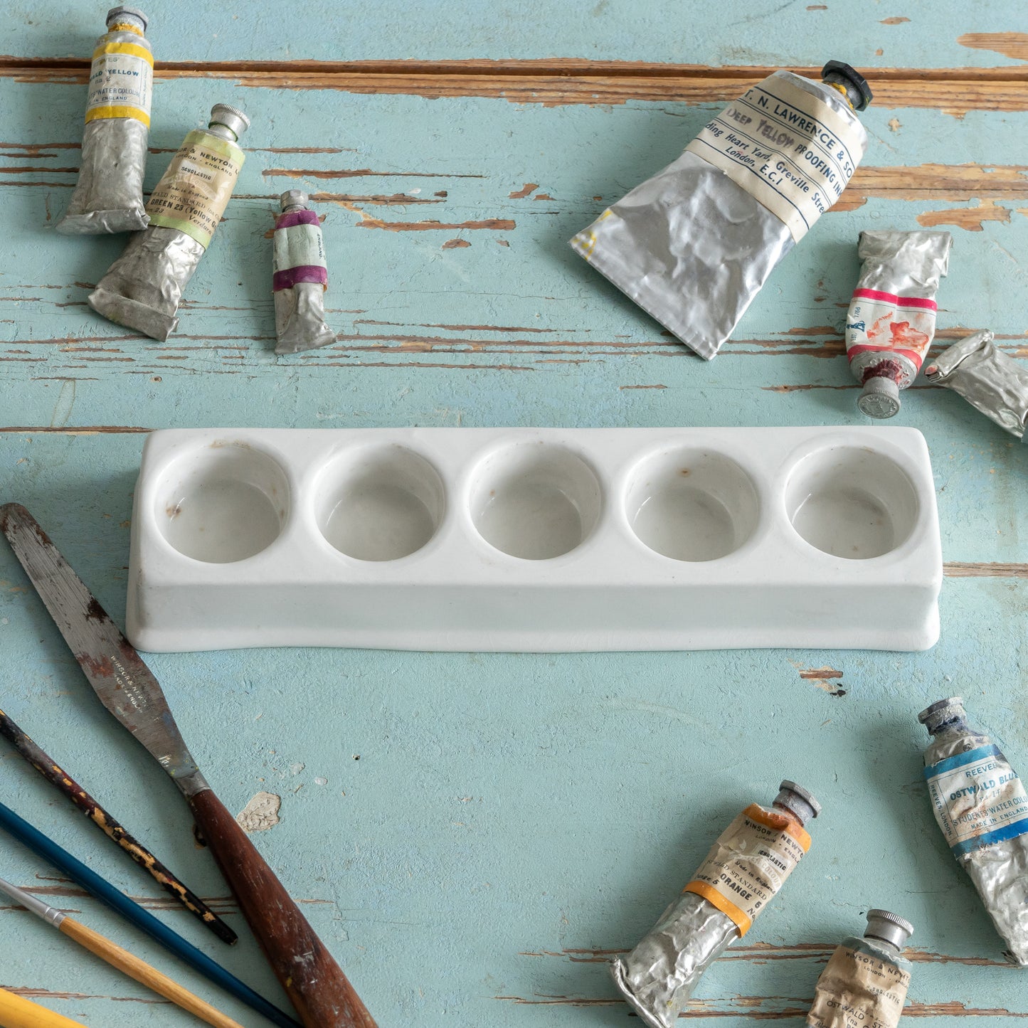Vintage Ironstone Paint Palette