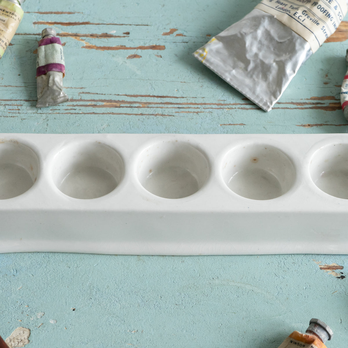 Vintage Ironstone Paint Palette