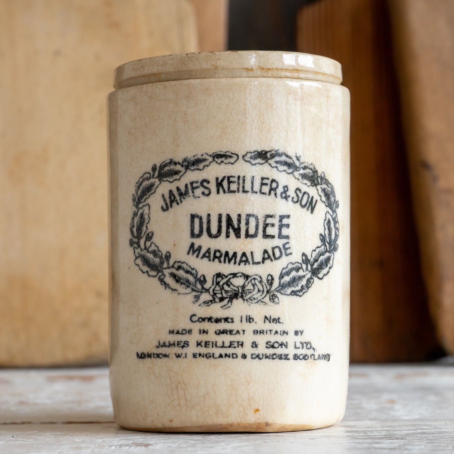 Vintage James Keiller Dundee Marmalade Pot