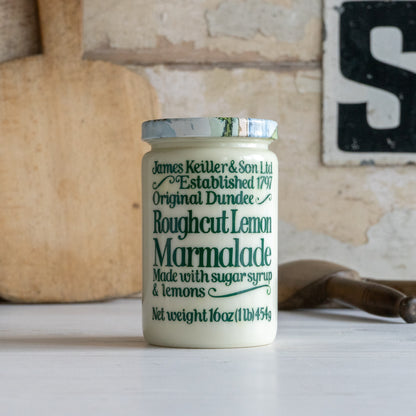 Vintage James Keiller Roughcut Lemon Marmalade Pot