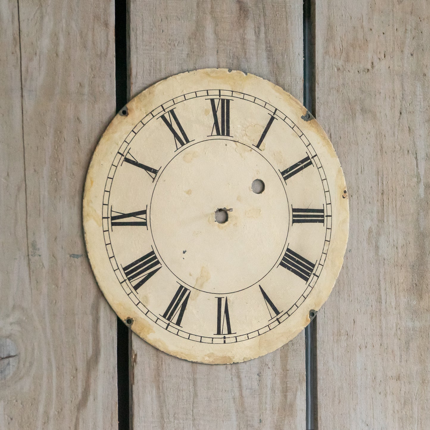 Vintage Metal Clock Face
