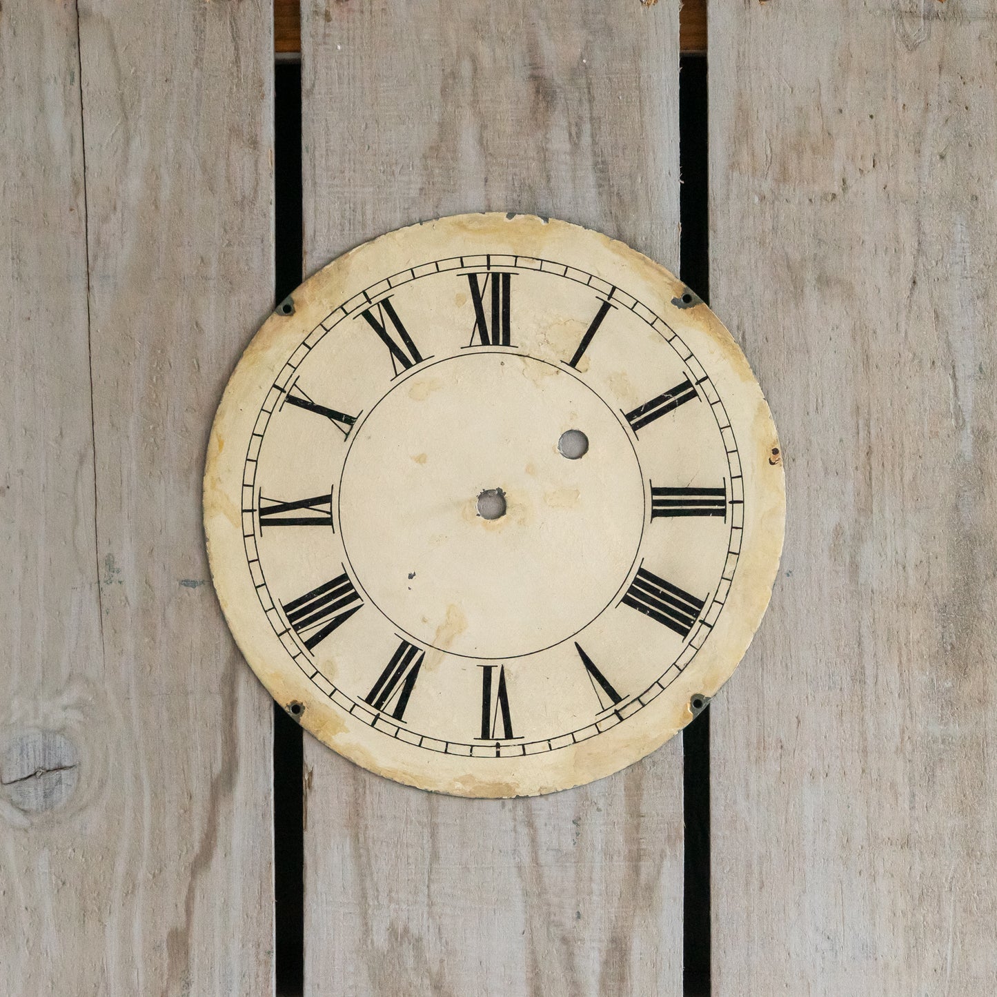 Vintage Metal Clock Face