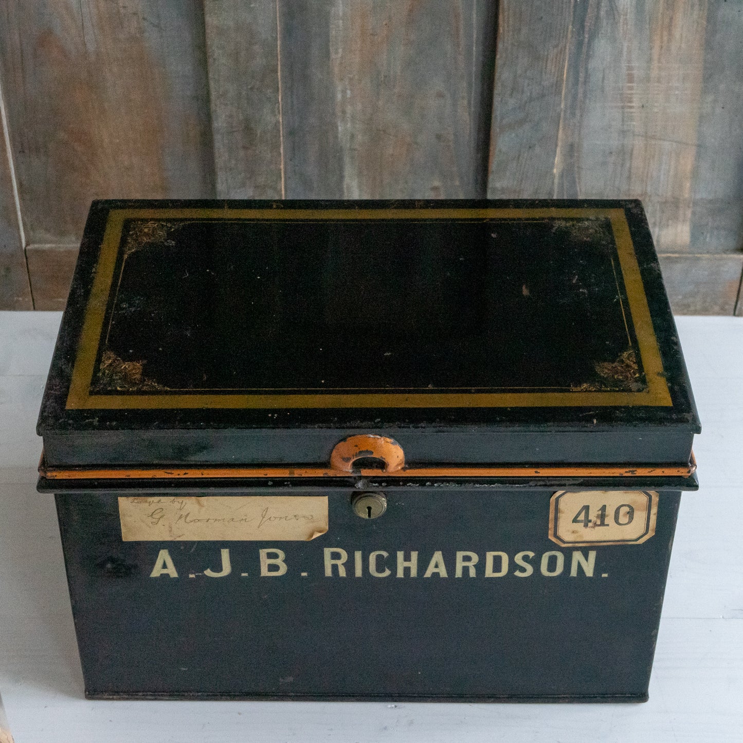 Vintage Metal Deed Box