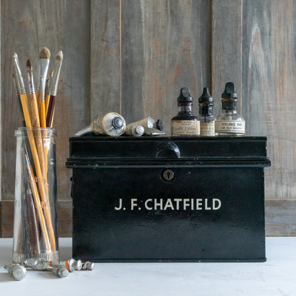 Vintage Metal Deed Box