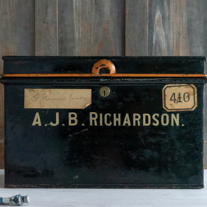 Vintage Metal Deed Box