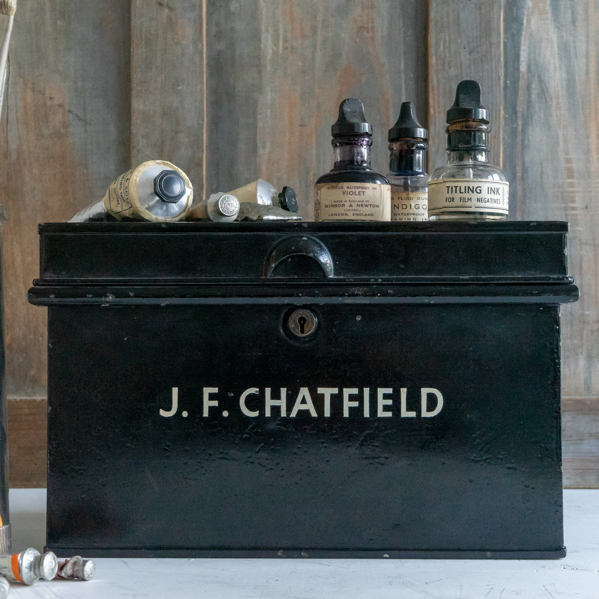 Vintage Metal Deed Box