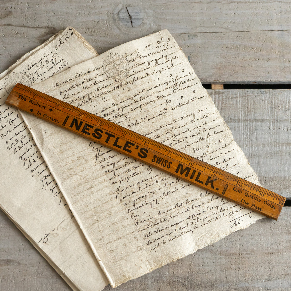 Vintage NESTLE'S Advertising Ruler