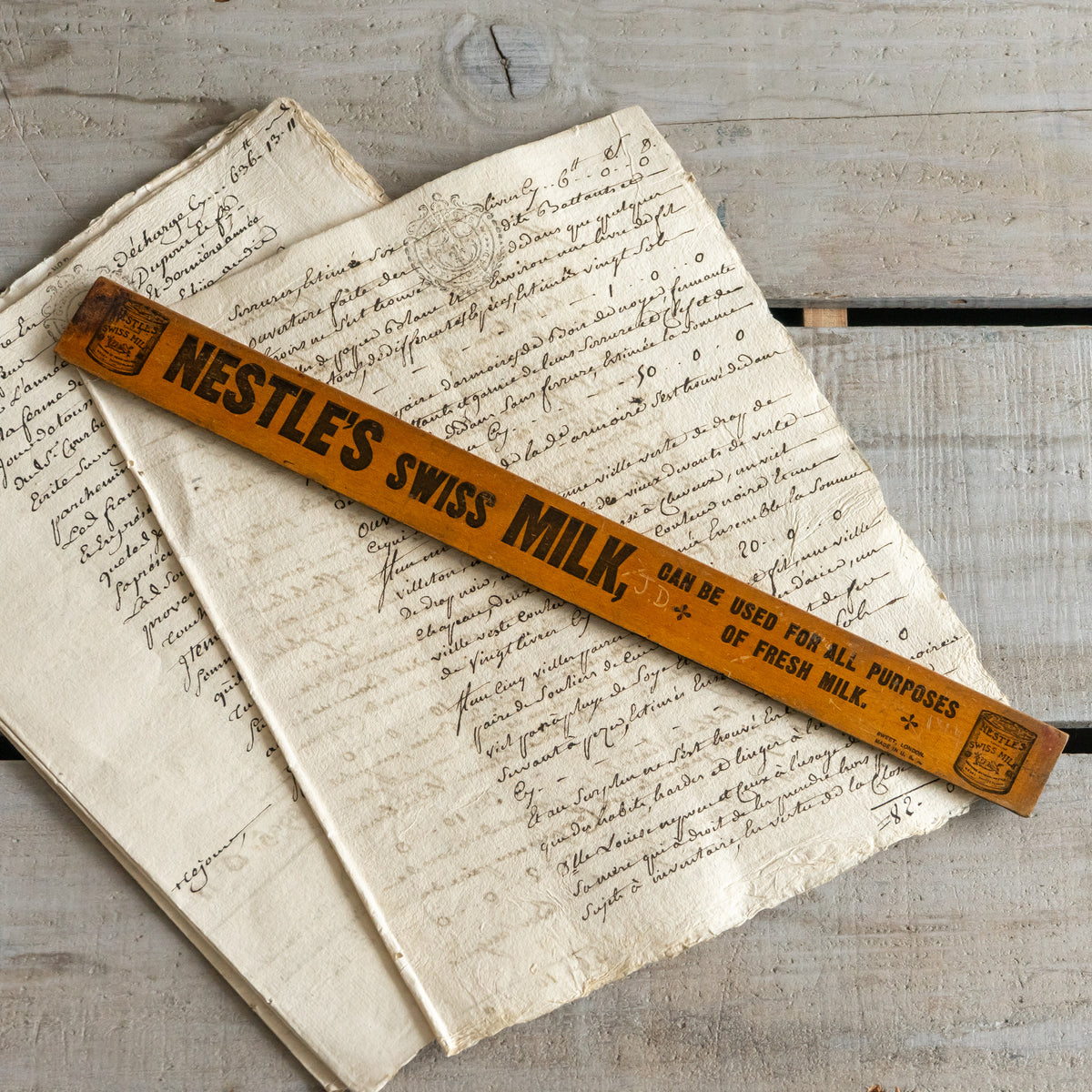 Vintage NESTLE'S Advertising Ruler