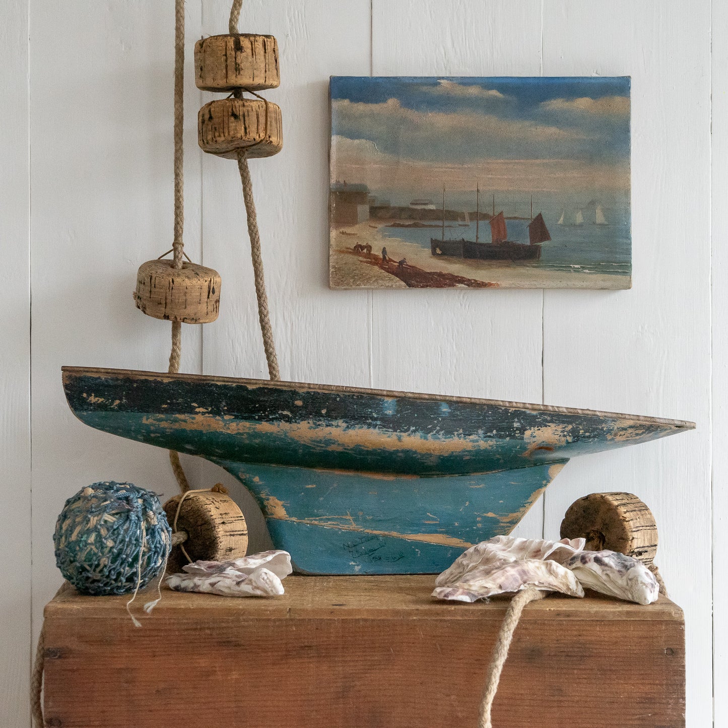 Vintage Painted Boat Hull