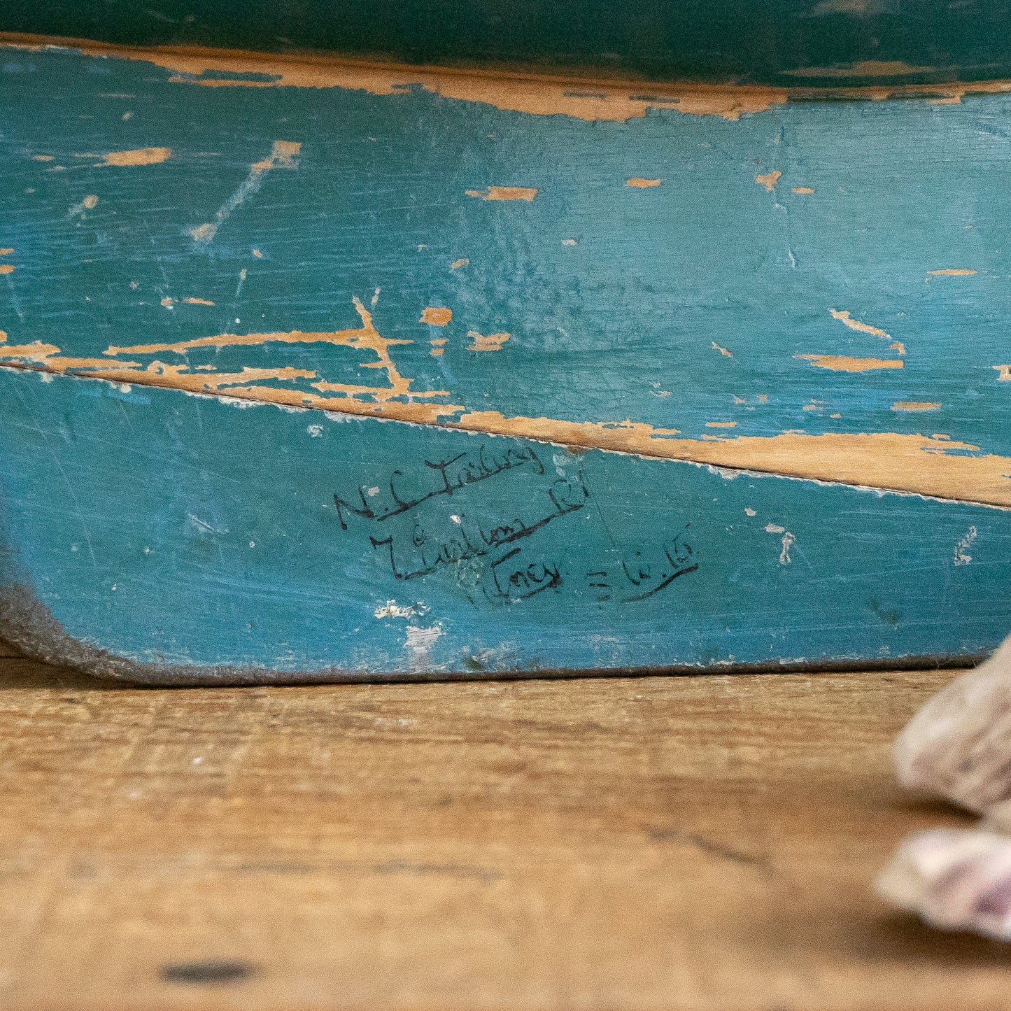 Vintage Painted Boat Hull