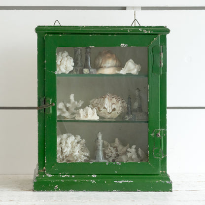 Vintage Painted Metal Medical Cabinet