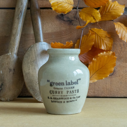 Vintage Stoneware Curry Paste Pot