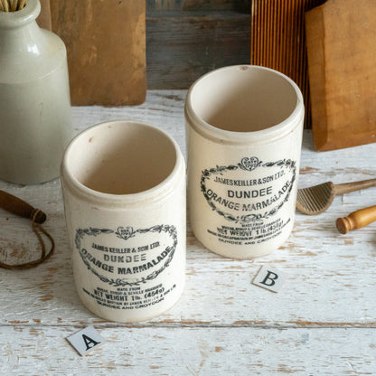 Vintage Stoneware Dundee Orange Marmalade Pot
