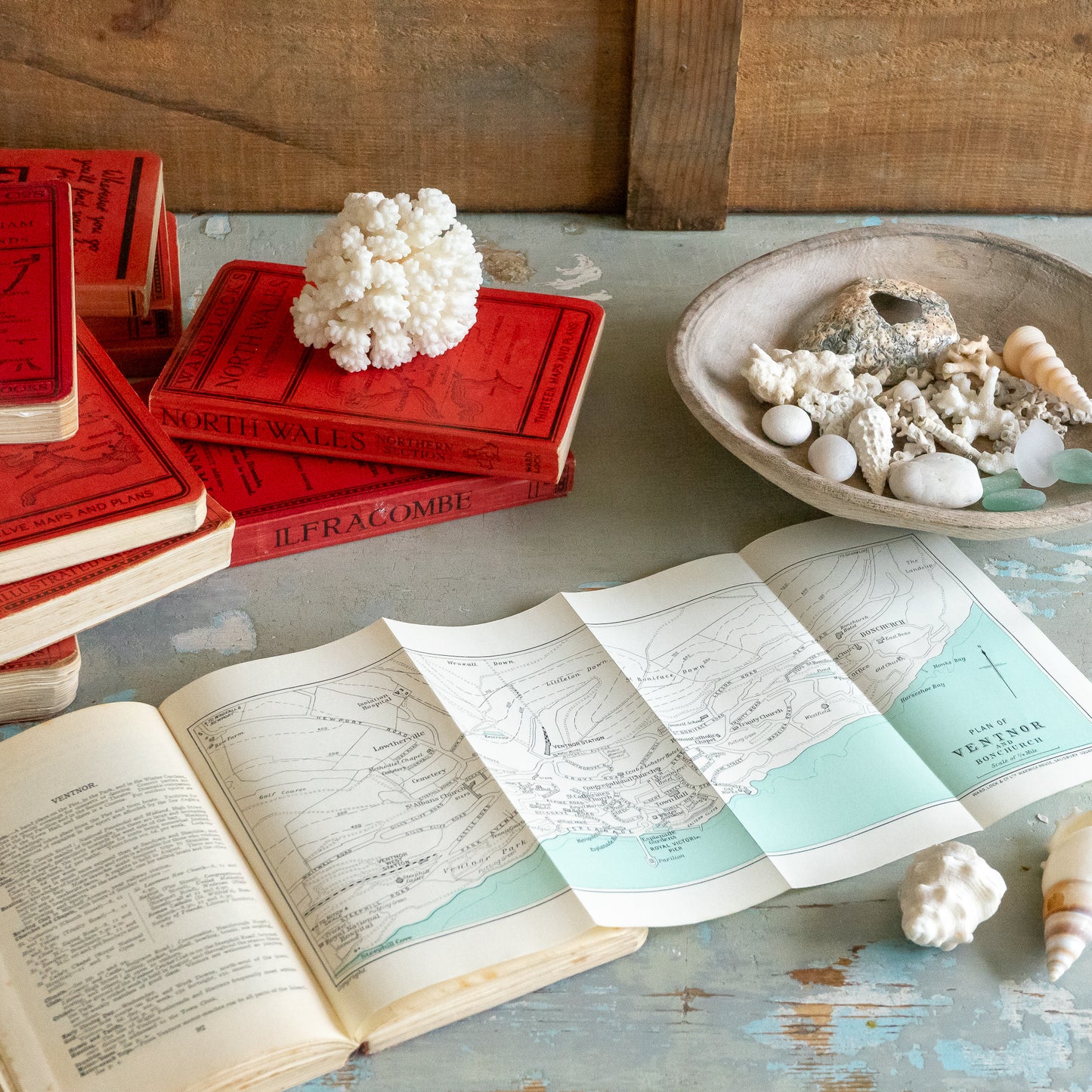 Vintage Ward Lock & Co Travel Guide Book
