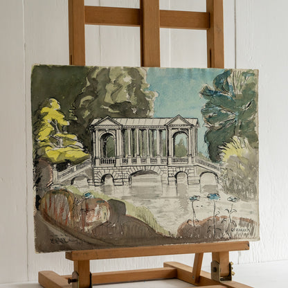 Vintage Watercolour of Wilton