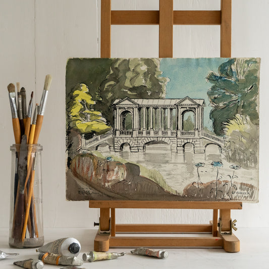 Vintage Watercolour of Wilton