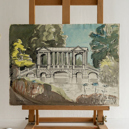 Vintage Watercolour of Wilton