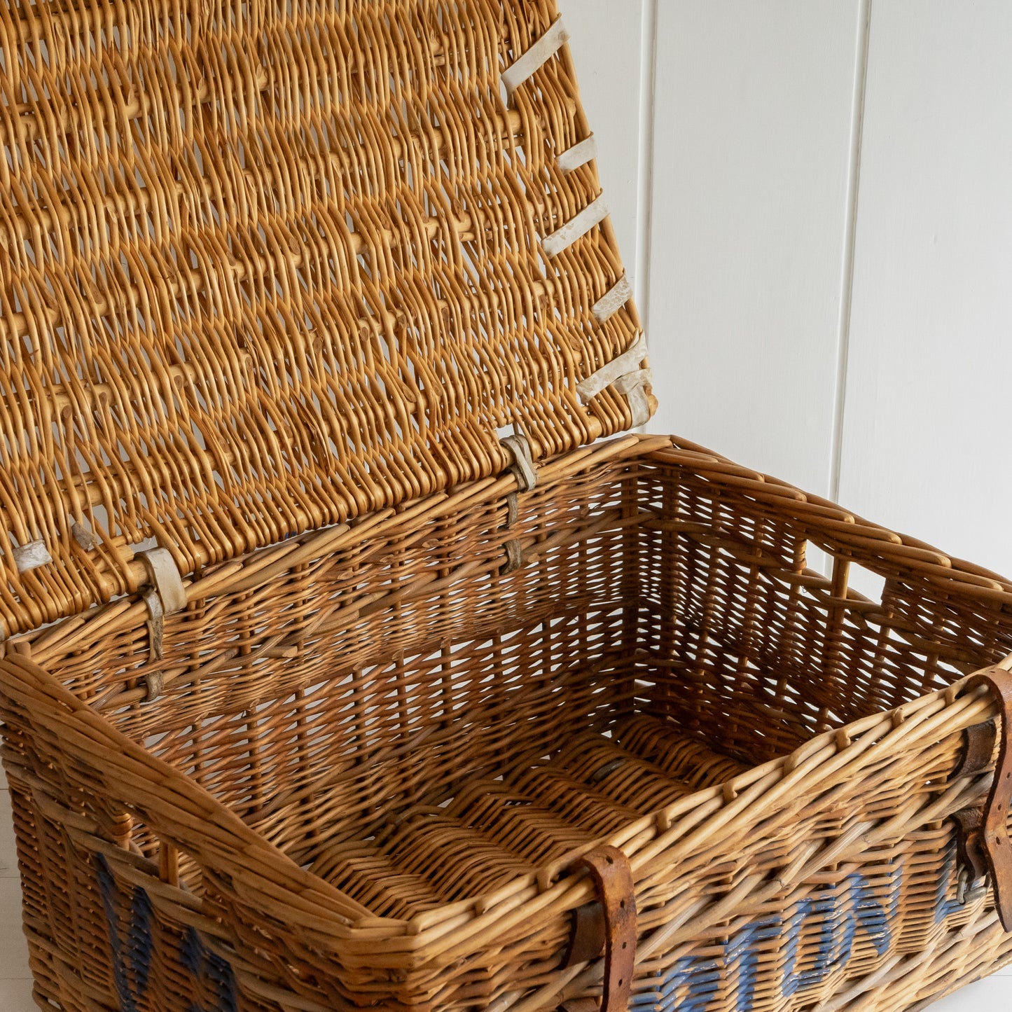 Vintage Wicker Laundry Basket