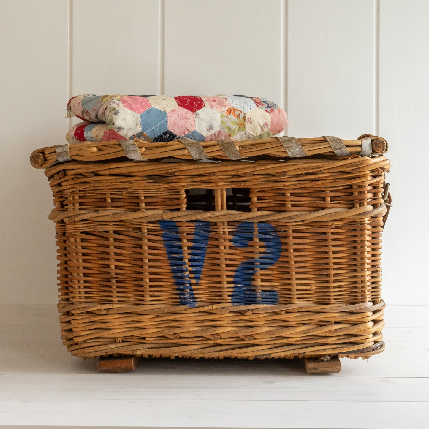 Vintage Wicker Laundry Basket