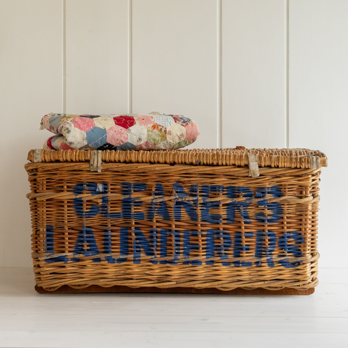 Vintage Wicker Laundry Basket