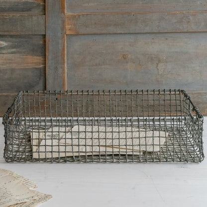 Vintage Wire Work Basket Tray