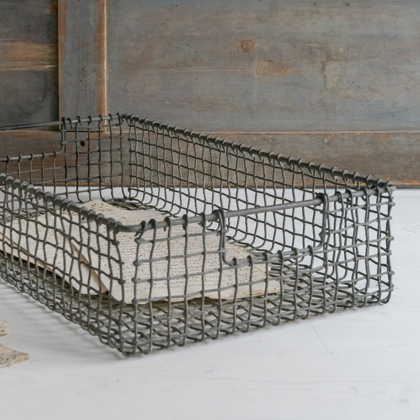 Vintage Wire Work Basket Tray