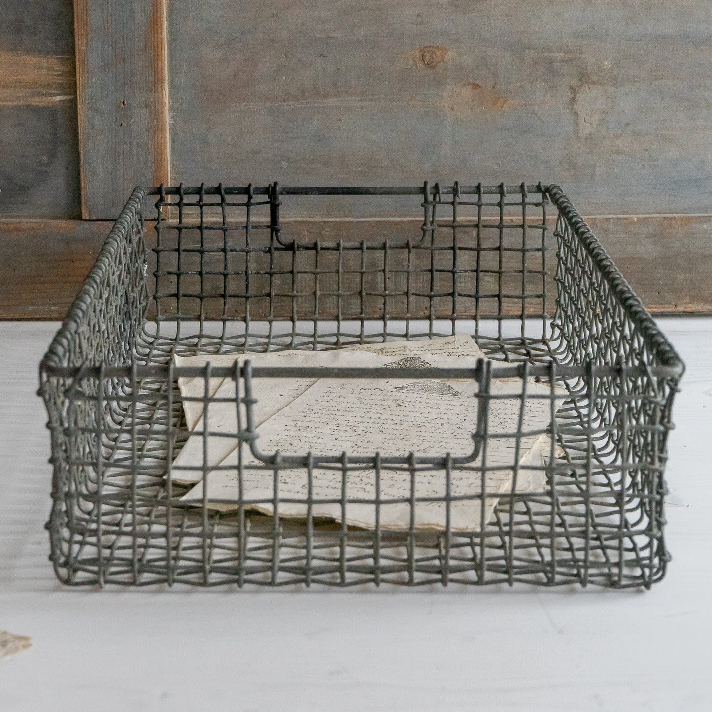 Vintage Wire Work Basket Tray