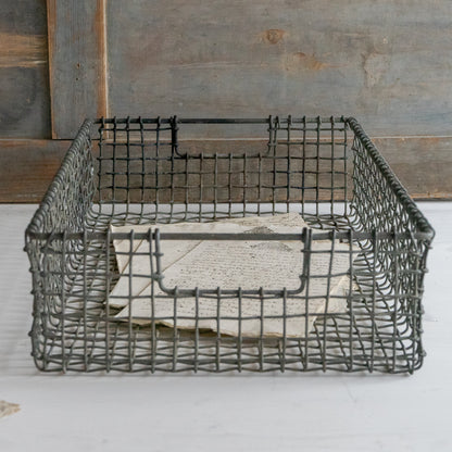 Vintage Wire Work Basket Tray