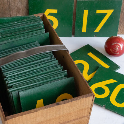 Vintage Wooden Hand Painted Numbers