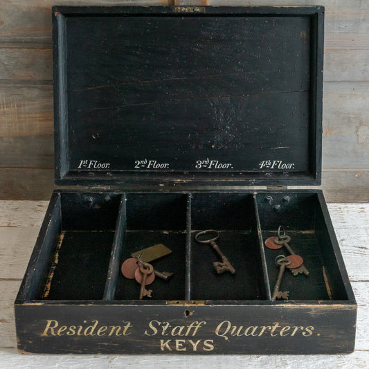 Vintage Hand Painted Key Storage Box