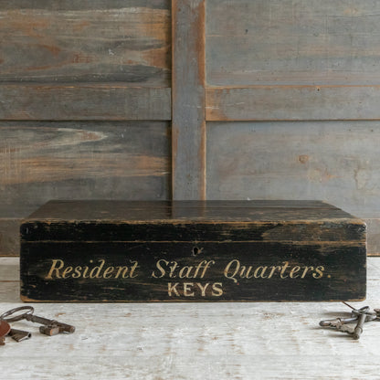 Vintage Hand Painted Key Storage Box