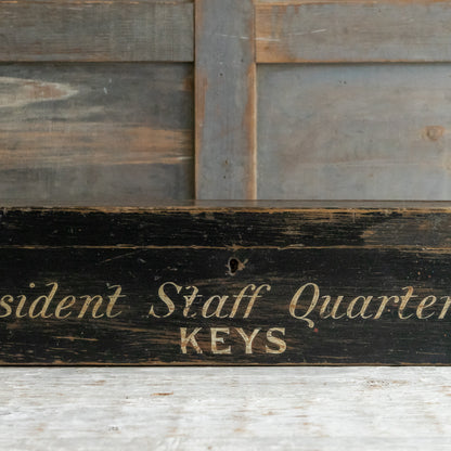 Vintage Hand Painted Key Storage Box