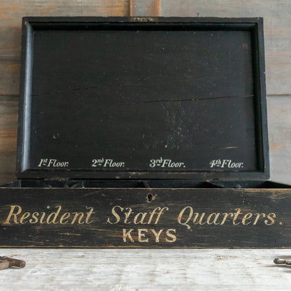 Vintage Hand Painted Key Storage Box