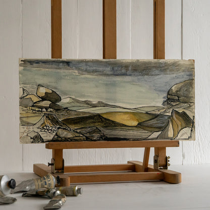 Watercolour and Pen Painting of Trencrom Hill