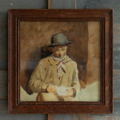 Watercolour portrait of a Young Man