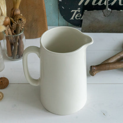 White Ironstone Milk Jug