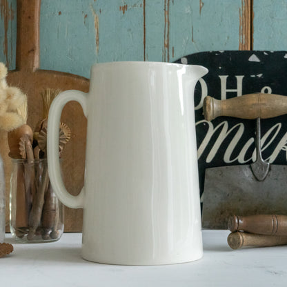 White Ironstone Milk Jug