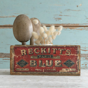 
            
                Load image into Gallery viewer, WOODEN RECKITTS BLUE BOX
            
        