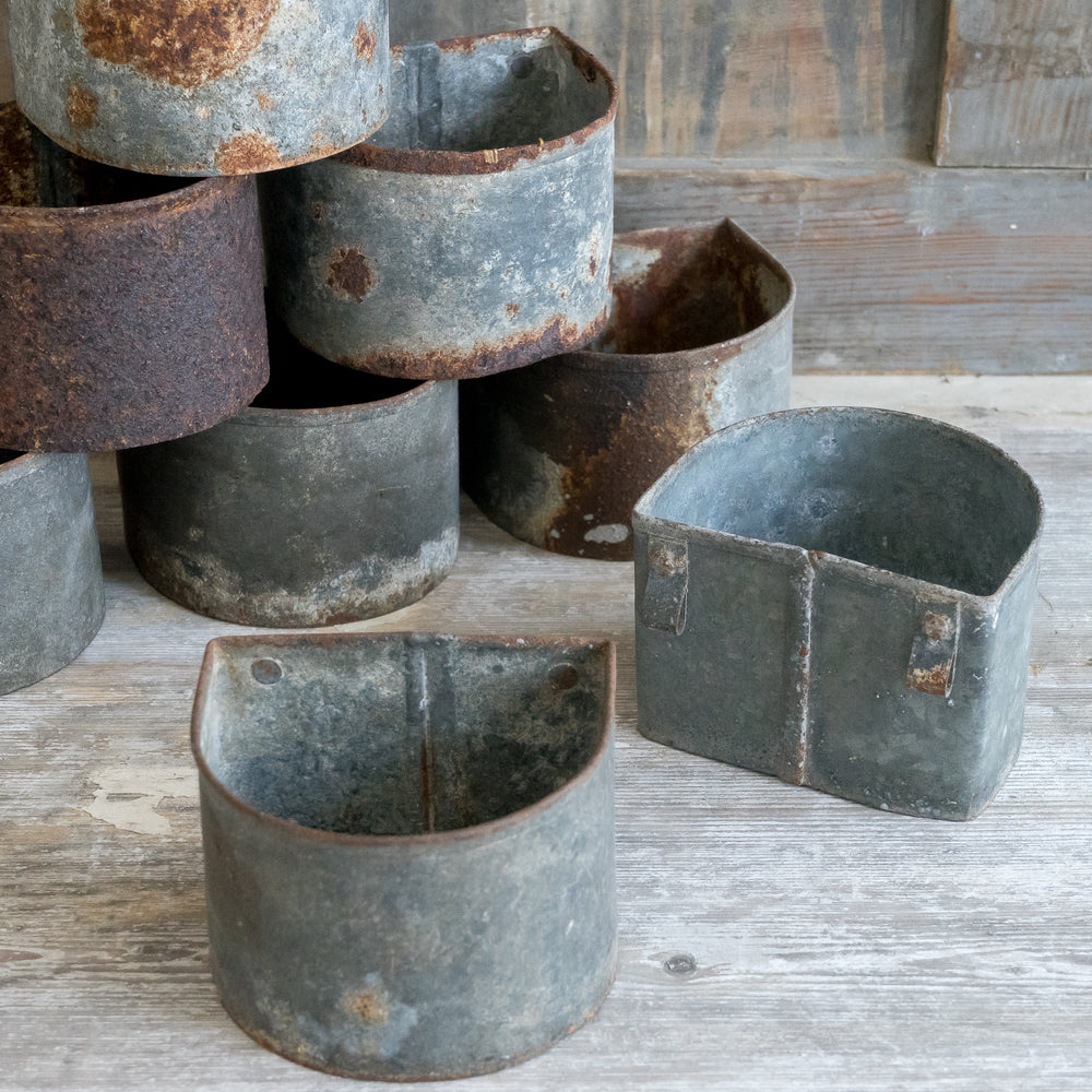 
            
                Load image into Gallery viewer, LITTLE RUSTIC ZINC TROUGH
            
        