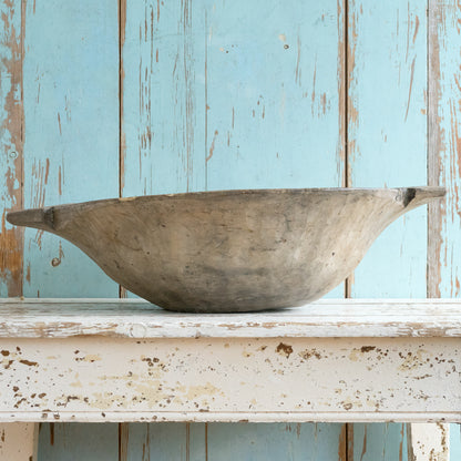 Rustic Hand Carved Dough Bowl