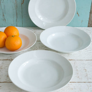 VINTAGE FRENCH WHITE IRONSTONE BOWL